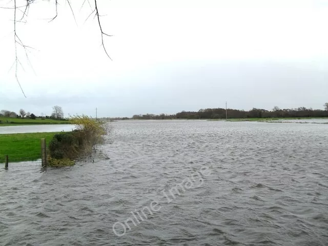 Photo 6x4 The River Bann in flood at Bannfoot A result of heavy rain thro c2009