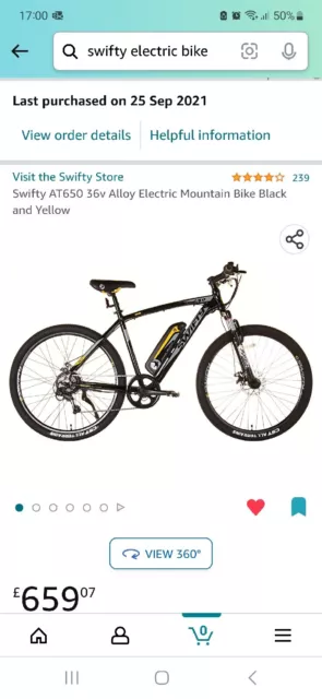 Swifty electric mountain shop bike