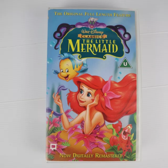 THE LITTLE MERMAID - Walt Disney Classics PAL VHS, 1990) Video Cassette ...