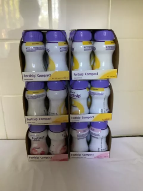 24 X 125ml Fortisip Compact - Mixed Flav - Exp.  July.24