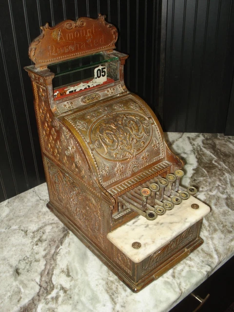 Antique Model 216 Copper Clad Original Untouched Condition Cash Register 876004