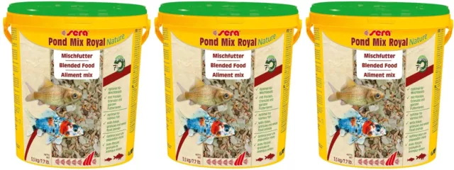 sera Pond Mix Royal Nature 3x21L (63L) Futtermischung für alle Teichfische