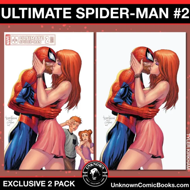 [2 Pack] Ultimate Spider-Man 2 Unknown Comics Tyler Kirkham Exclusive Var (02/21