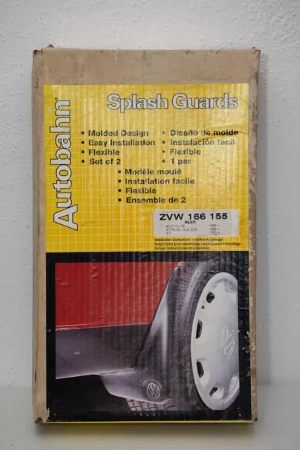NOS Autobahn Mk3 VW Jetta Golf REAR splash guards flaps zvw166155 Volkswagen