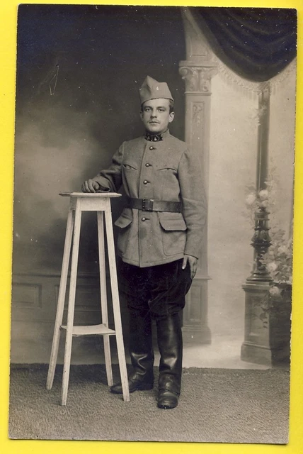 CPA CARTE PHOTO MOURMELON Camp de CHÂLONS Soldats du 119e Régiment