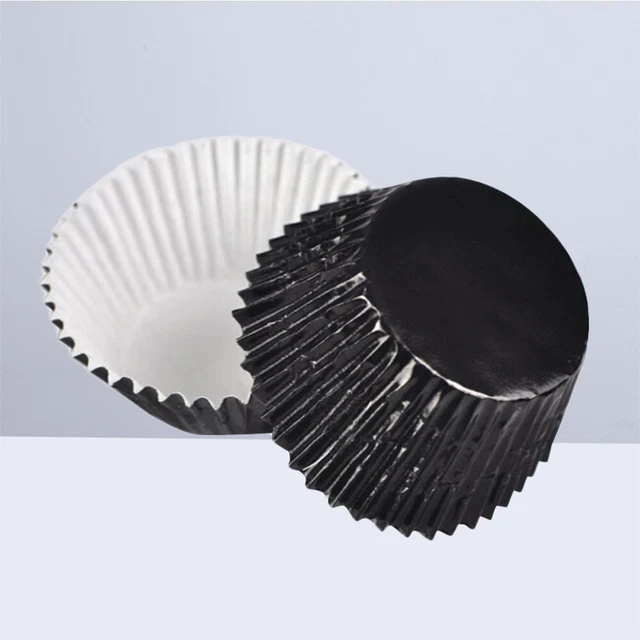 200 pezzi tazza in alluminio ispessito cupcake fodere torta stampi muffin per