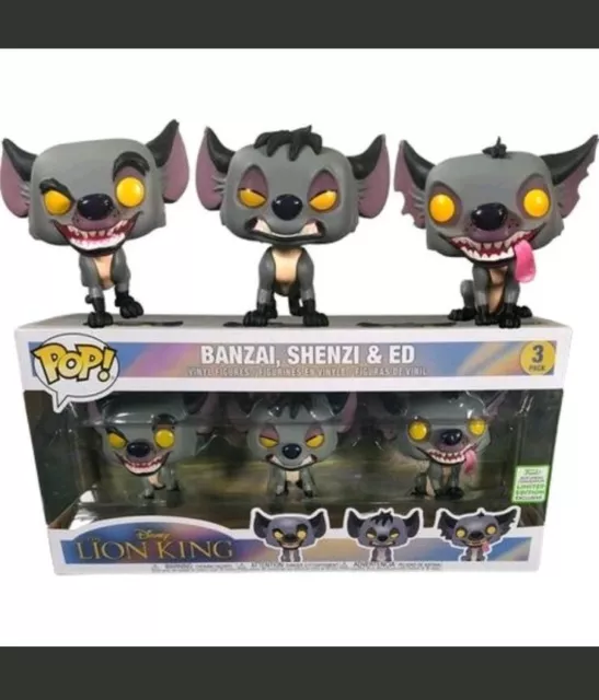 UK FUNKO POP 11JAN Lion King HYENAS 3 PACK ECCC SPRING