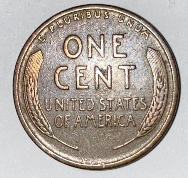 1 US Lincoln Wheat Cent Penny Roll 1908 IHC/1909 VDB (50 Coins) Old Vintage 7