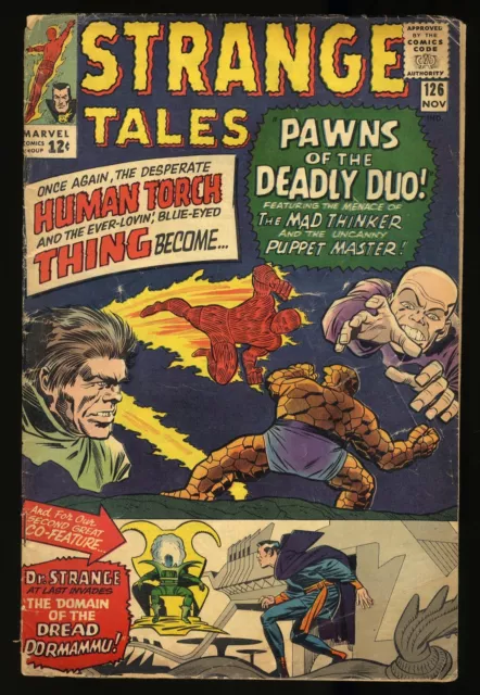 Strange Tales #126 GD 2.0 1st Appearance Clea &amp; Dormammu! Marvel 1964