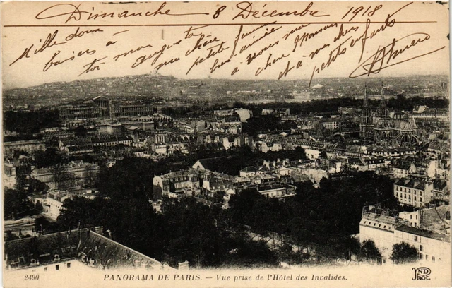 CPA PARIS 7e-Panorama de Paris-Vue prise de l'Hótel des Invalides (327424)
