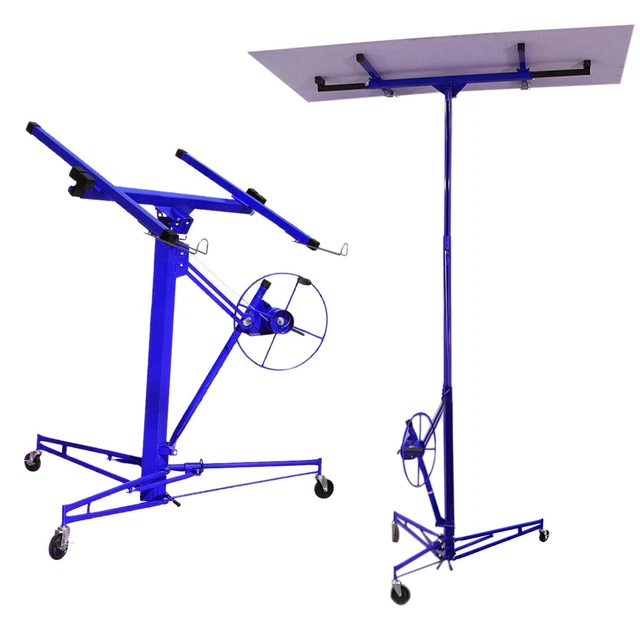 Heavy Duty 11ft Drywall Hoist Lifter Plaster Board Panel Sheet Lift Tool Crane