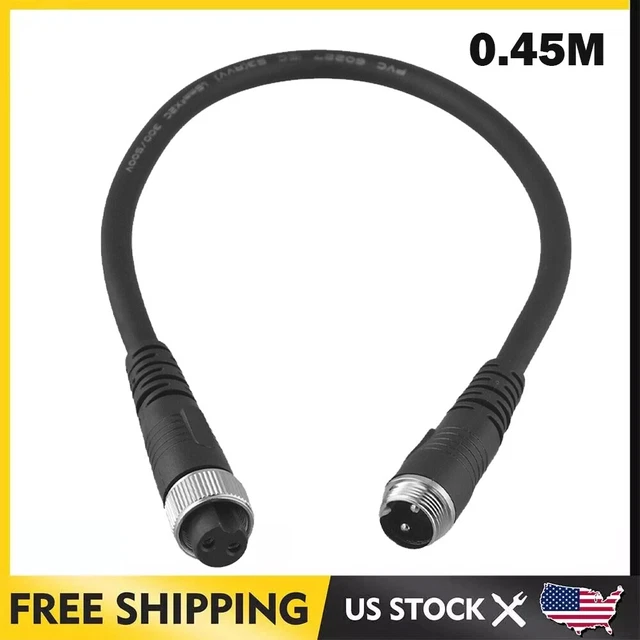 Replacement Power Cable For Daiwa Tanacom 750 & 1000 Electric Fishing Reels - 9.84ft Heavy Duty Cord