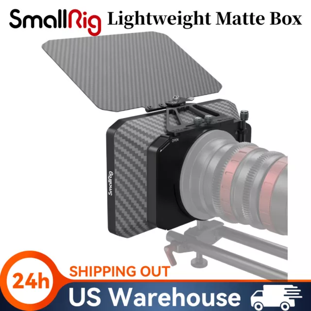 SmallRig Matte Box Sunshade w/ Adapter Rings for 67mm/72mm/77mm/114mm Lens 2660