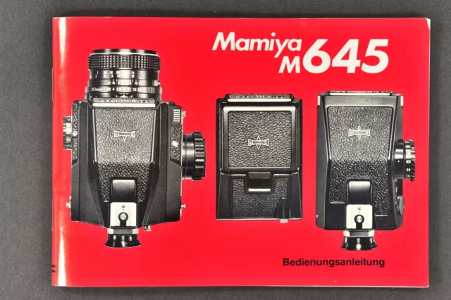 MAMIYA M 645 + mirino manuale d'uso in tedesco