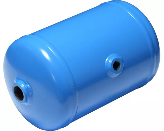 Druckluftbehälter für stationären oder mobilen Einsatz Kessel AD2000 (Blau)