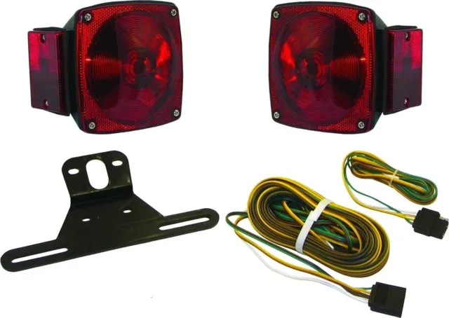 Invincible Marine Trailer Tail Light Kit Submersible Square Right & Left