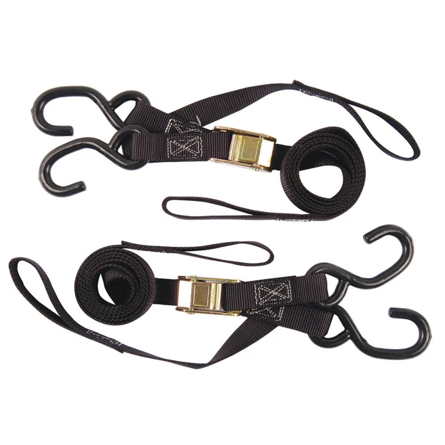 Rider Cargo Soft Loop/Buckle Tie Downs  Black RC-1905