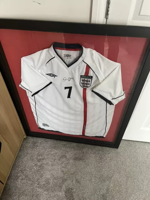 david beckham signed shirt coa