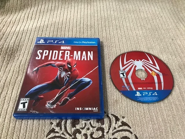 MARVEL SPIDER-MAN FOR SONY PLAYSTATION 4 PS4 GOOD CONDITION Ships Free!!