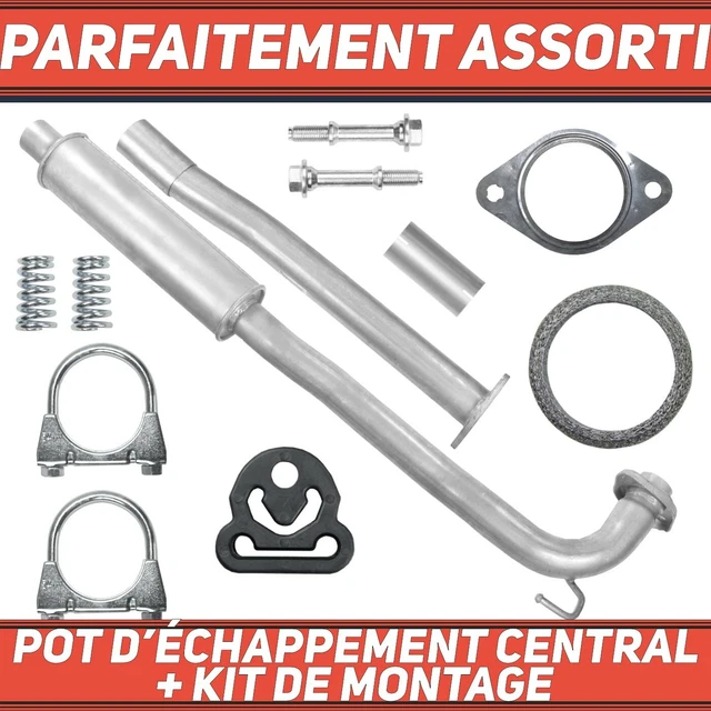 Pot D'échappement Central Pour Volvo S60 (2000-2010) - 2.0T, 2.3T5, 2.4D, 2.4T - Neuf - Garantie 2 Ans