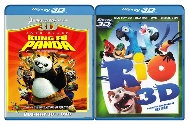 KUNG FU PANDA / Rio (Blu-ray 3D + DVD) (Blu-ra New Blu £19.26 - PicClick UK