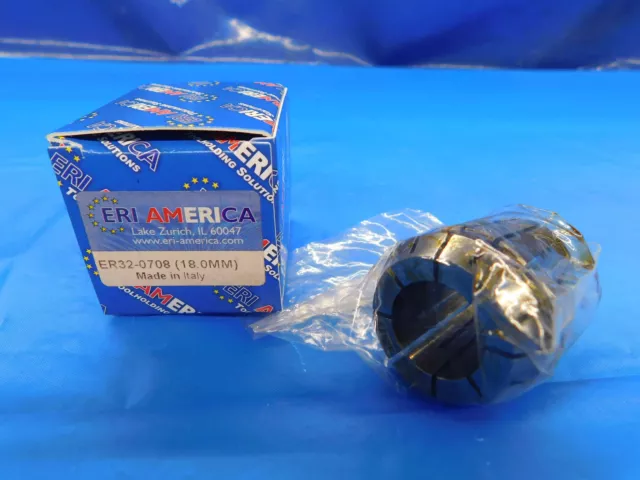 NEW ERI AMERICA ER32 COLLET SIZE 17mm TO 18mm MADE IN ITALY ER32-0708 17 18 mm