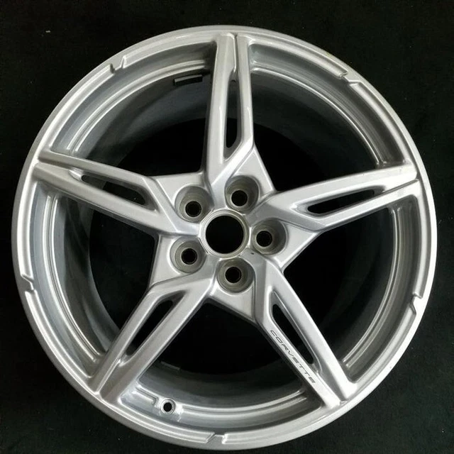 CHEVY CORVETTE FACTORY C8 WHEELS RIMS (Set Of 4) OEM SILVER 20202024