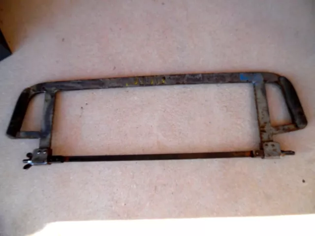 old tool, OUTIL ANCIEN, grande scie à métaux de cheminot  / COUPE RAIL / train