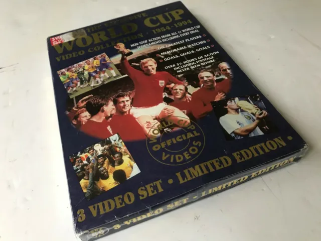 Exclusive World Cup Video Collection 1954 - 1994 Limited Edition Set WM VHS