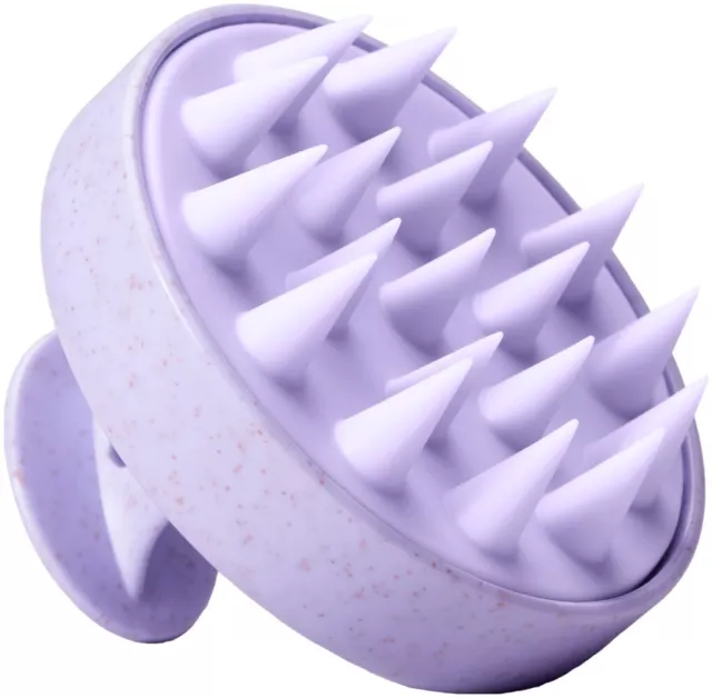 Brosse Massage Cuir Chevelu, en Silicone pour Shampooing et Massage de la Tête