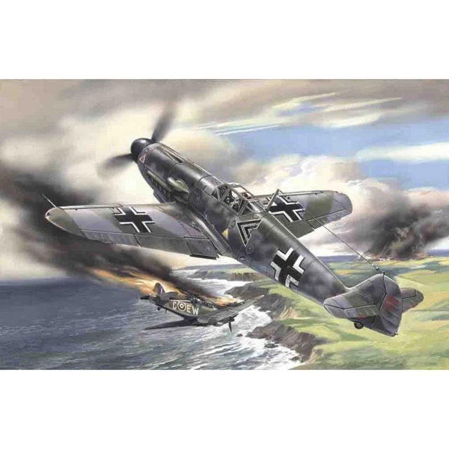 Icm Icm48102 ICM 48102 Messerschmitt Bf 109F-2 WWII German Fighter 1/48