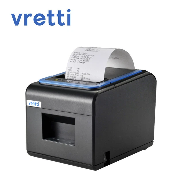 POS RECEIPT PRINTER 80mm VRETTI USB Thermal Receipt Printer Restaurant