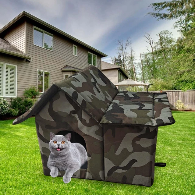 Puppy Tent House Waterproof Pet Shelter for Indoors Outdoors Cat