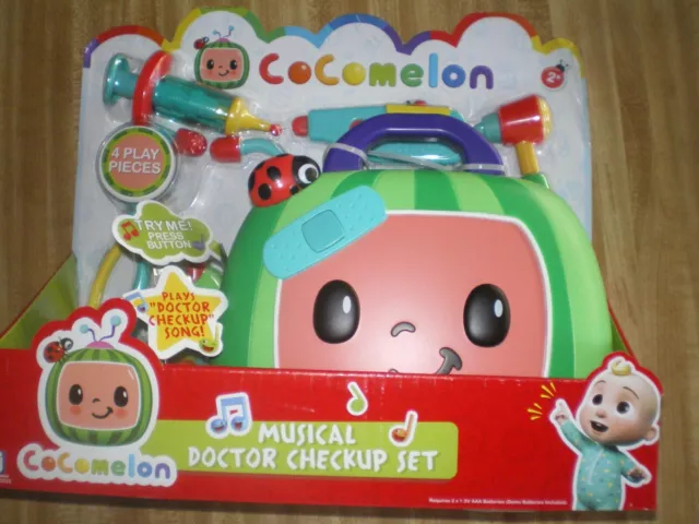 COCOMELON DOCTOR KIT NEW Musical Checkup Play Set 4 Play Pieces £11.71
