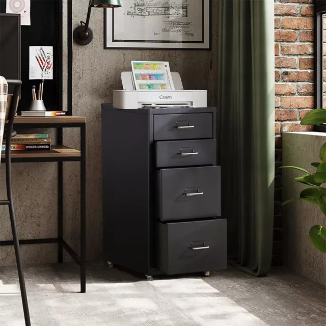 Office Home Filing Cabinet Cupboard Moving Tools Makeup Storage Drawers Corner