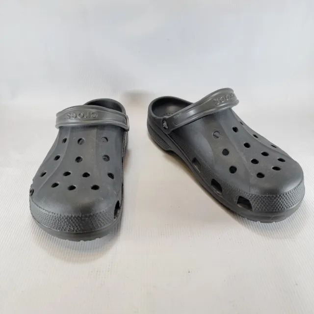 Crocs Unisex Adult Classic Clogs Slip On Shoe Ultra Light Sandals Gray Sz 10 Men