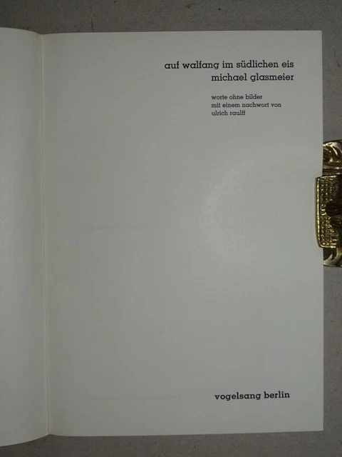 8 Werke Michael Glasmeier - Walfang Lyrik Gedicht Pontomoro Freunde Kunst - 1980 9