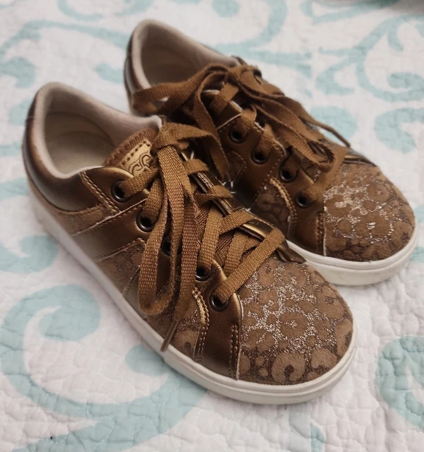Ugg Girls Marcus Glitter Leopard Sneakers Size 1