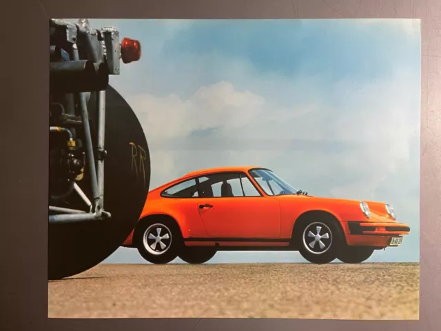 1974 Porsche 911 Coupe Showroom Advertising Sales Poster RARE!! Awesome L@@K