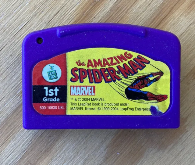 Spiderman LeapPad Leap Frog cartridge 1st grade reading Amazing 500-10638 UBL