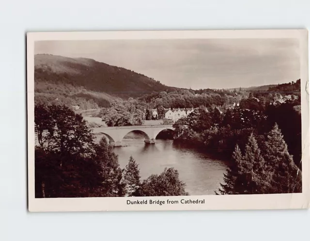 Postcard Dunkeld Bridge from Cathedral, Dunkeld, Scotland