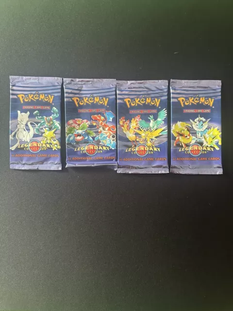 2002 Pokemon Legendary Collection Booster Pack EMPTY Wrapper Artset Vintage