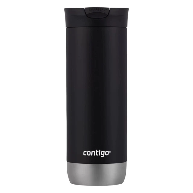 Travel Mug Contigo Leak proof Lid Stainless Steel Thermos 16fl oz Coffee Tea cup