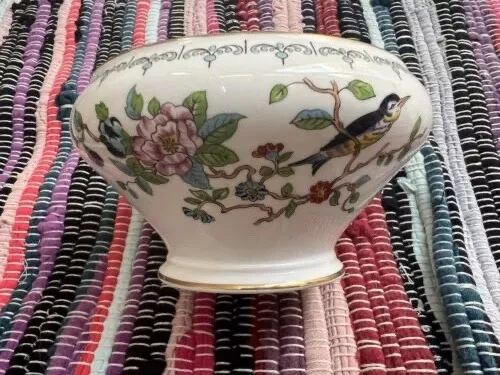 Aynsley Pembroke Dish sweet trinket ornament floral bird chic attractive design