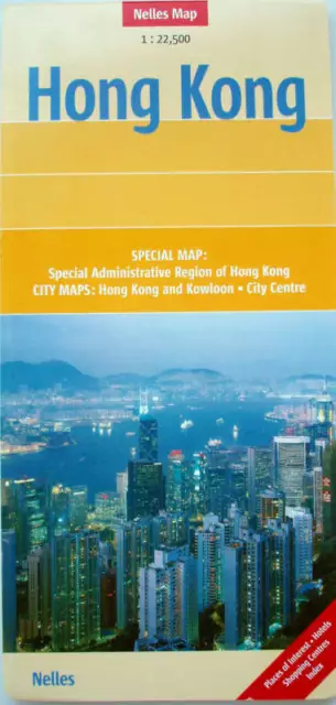 NEW~2006 Nelles MAP OF HONG KONG~Kowloon, Hong Kong & City Center Detail Maps