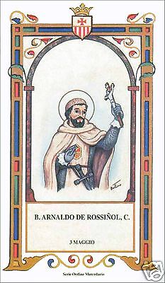 SANTINO HOLY CARD BEATO ARNALDO DE ROSSINOL 