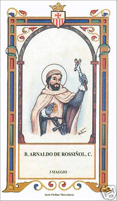 SANTINO HOLY CARD BEATO ARNALDO DE ROSSINOL 