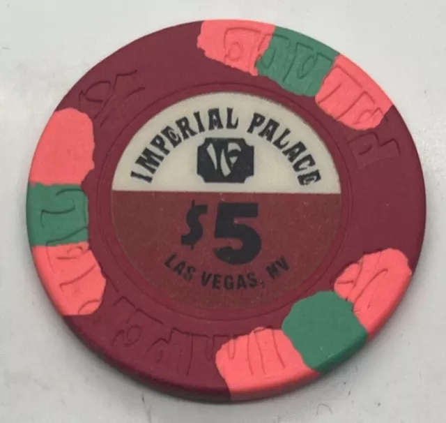 IMPERIAL PALACE LAS VEGAS Nevada NV $5 CASINO CHIP  HOUSE Mold CLOSED 2012