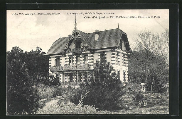 CPA Taussat-les-Bains / Silver Rate, Chalet on the Beach