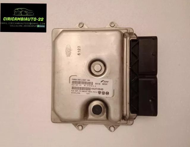 Centralina Motore Fiat Panda 1.3 Euro 6 Codice 55274940 Originale